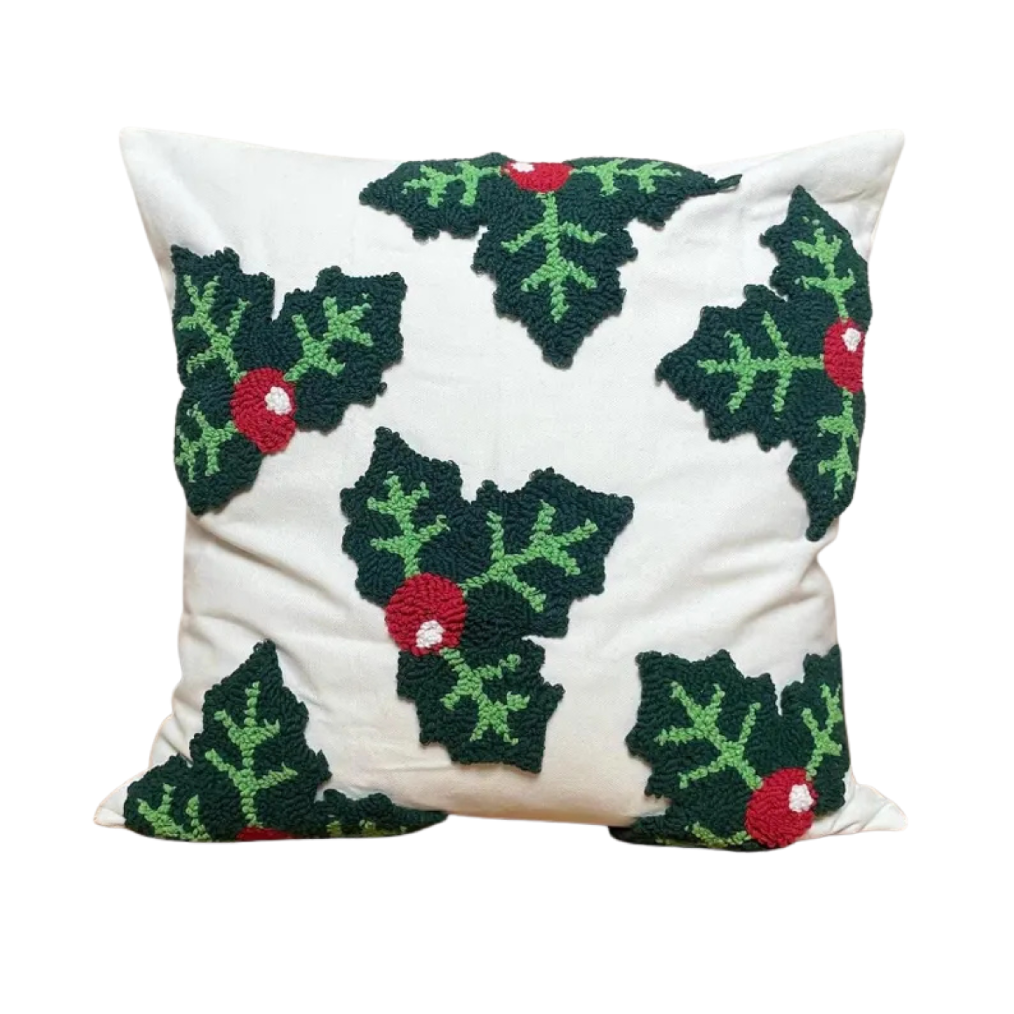 KISSENBEZUG | GESTICKTE STECHPALME (ILEX)