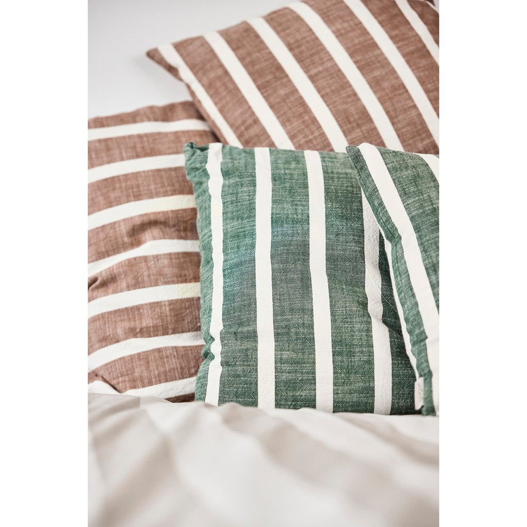 KARA KISSENBEZUG (BRAUN/WEISS GESTREIFT)