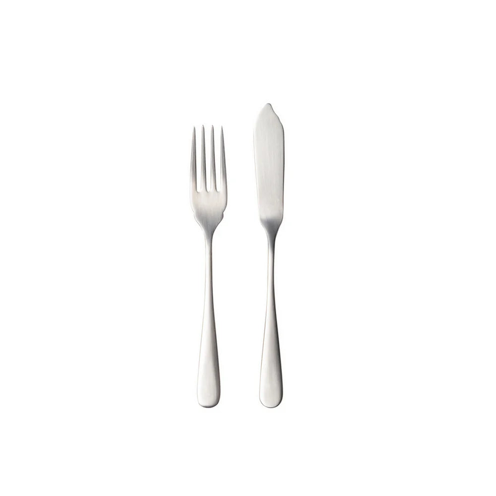 PACIFICA FISCH BESTECK-SET (SILBER GEBÜRSTET) - 12 Stk.