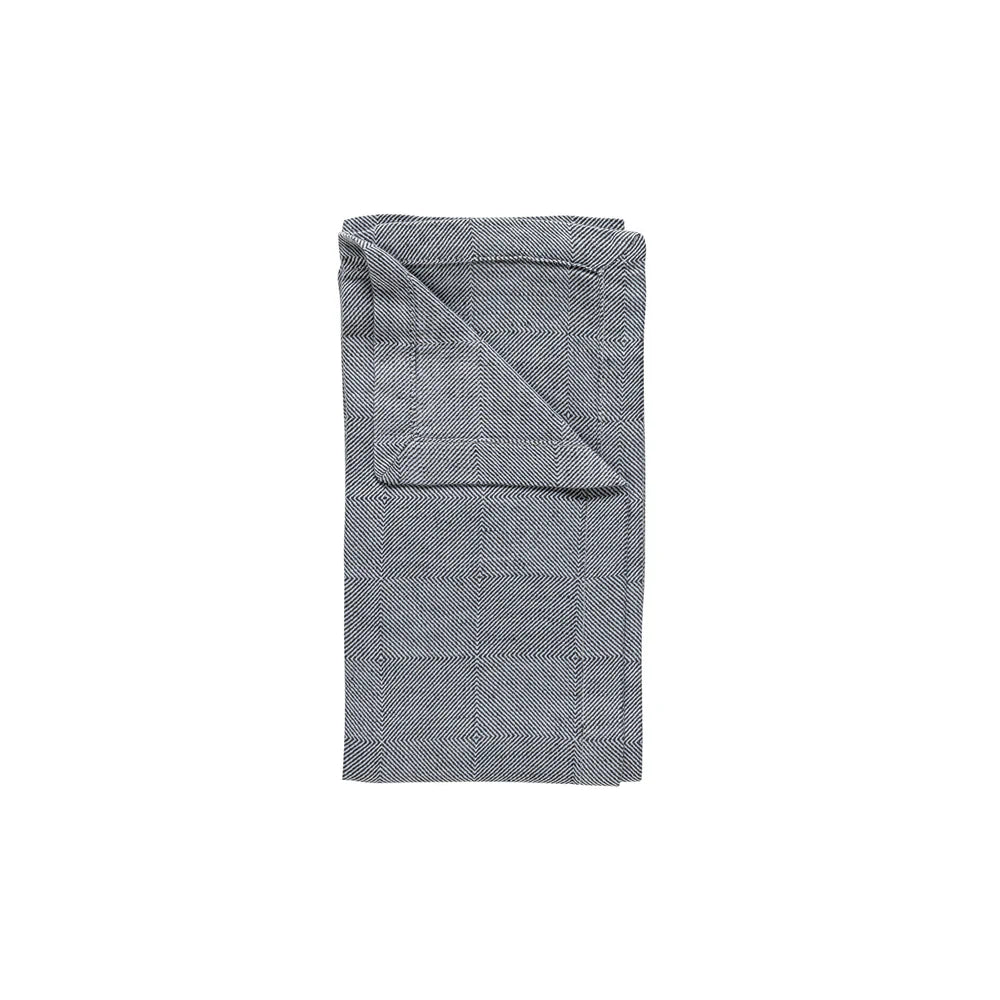 BAUMWOLL-/LEINEN SERVIETTE EMILIA (GREY)