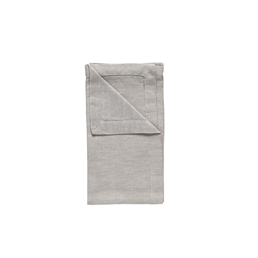 BAUMWOLL-/LEINEN SERVIETTE EMILIA (BEIGE)