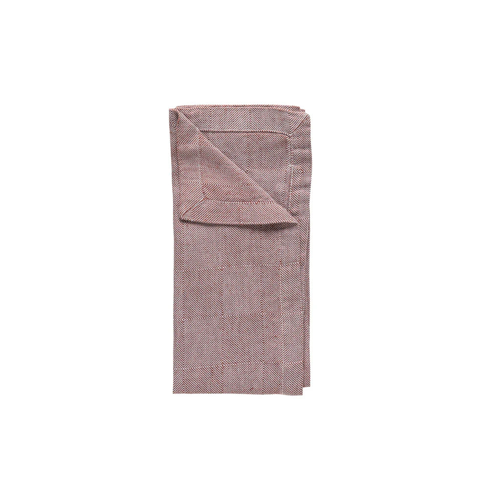 BAUMWOLL-/LEINEN SERVIETTE EMILIA (RED)