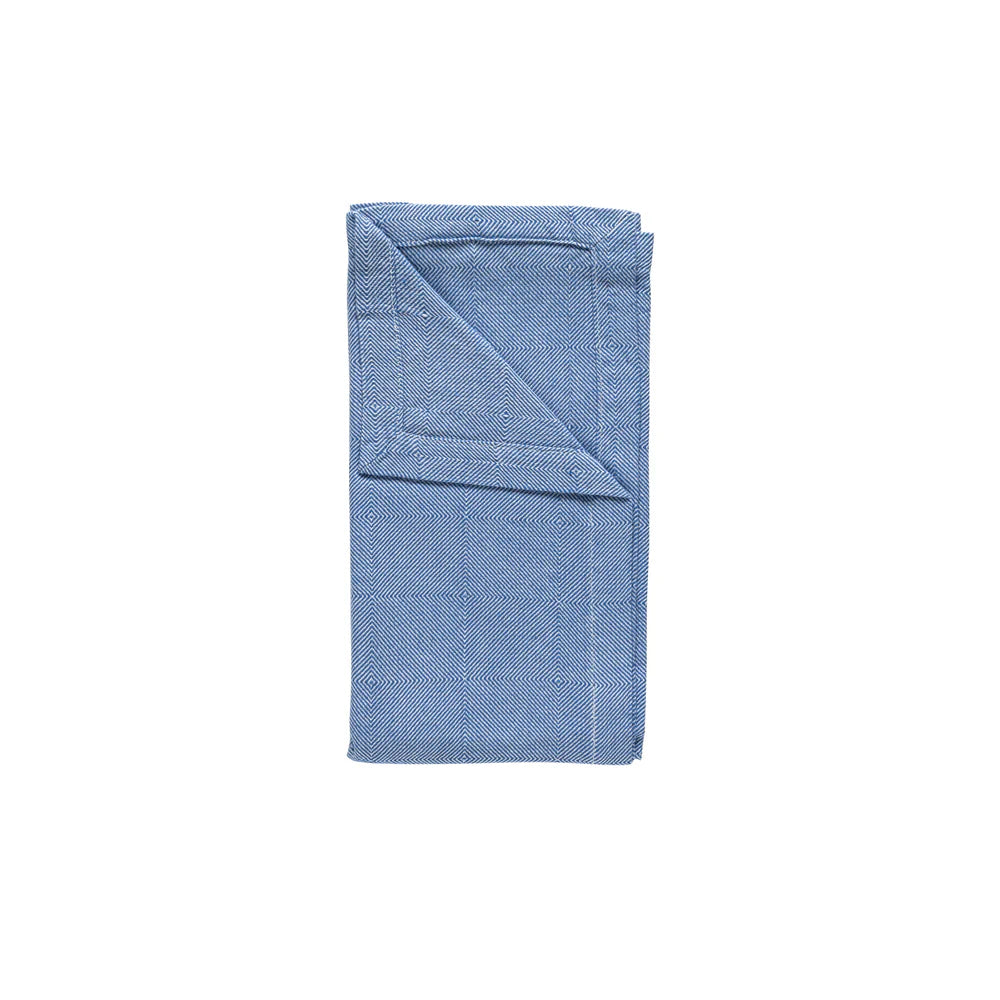BAUMWOLL-/LEINEN SERVIETTE EMILIA (BLUE)