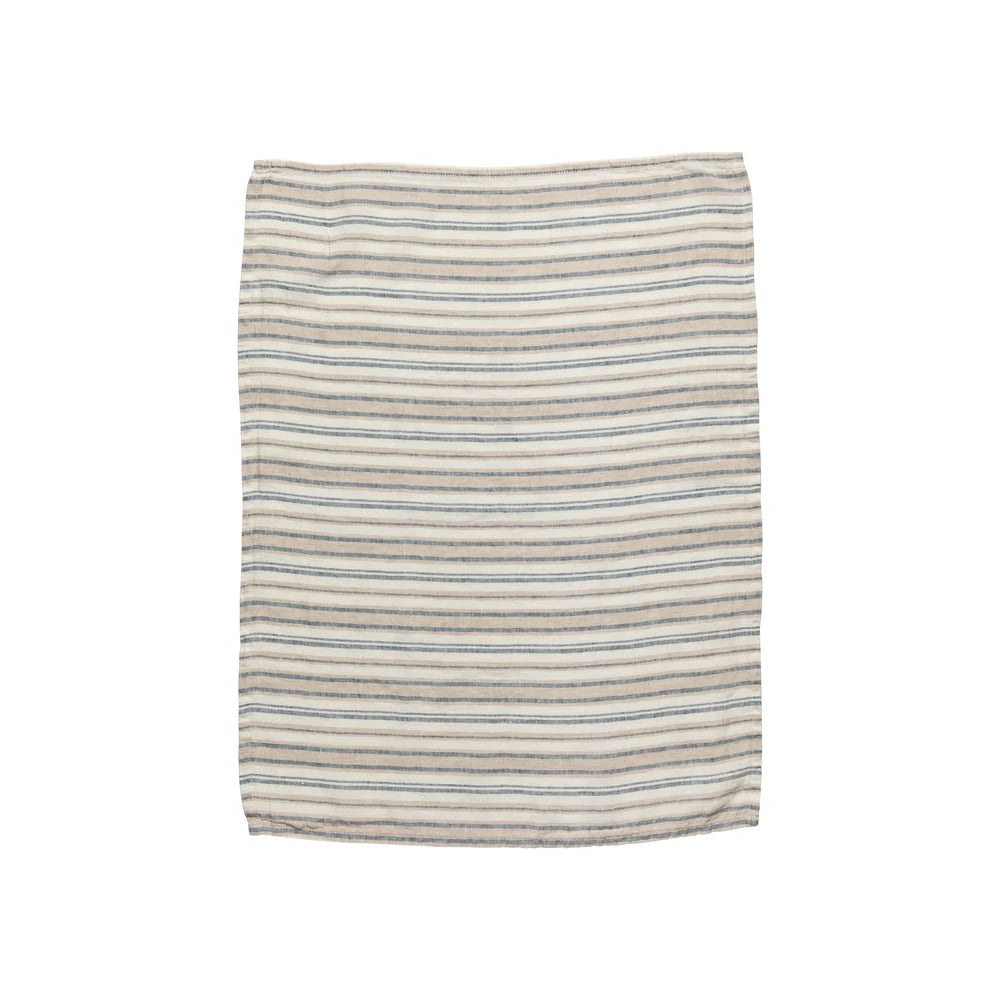 KÜCHENTUCH - 100% LEINEN (BLUE CREAM)