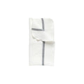 BAUMWOLL-/LEINEN SERVIETTE CAROLINA (WHITE BLUE)