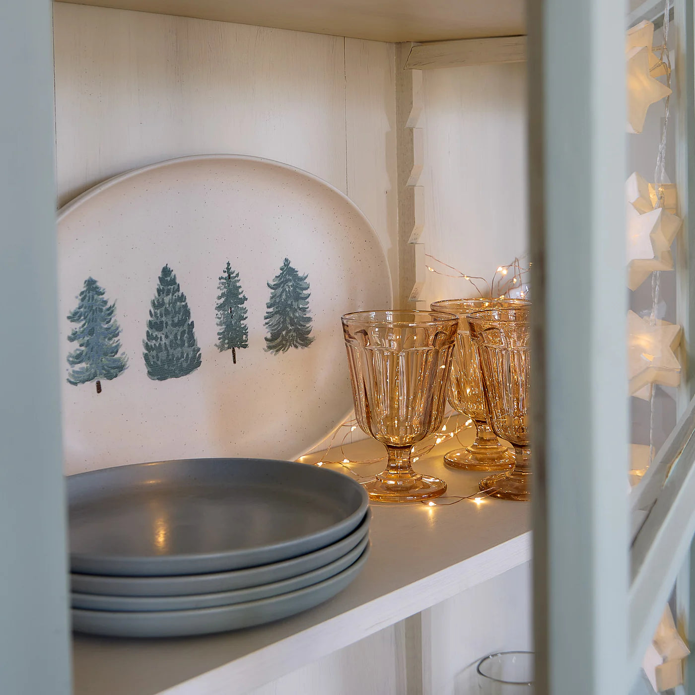 PACIFICA SERVIERTELLER OVAL - WEIHNACHTSBAUM