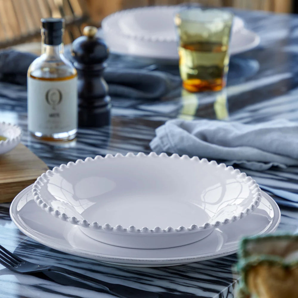 PEARL SUPPEN-/PASTATELLER (WEIß) - 24cm