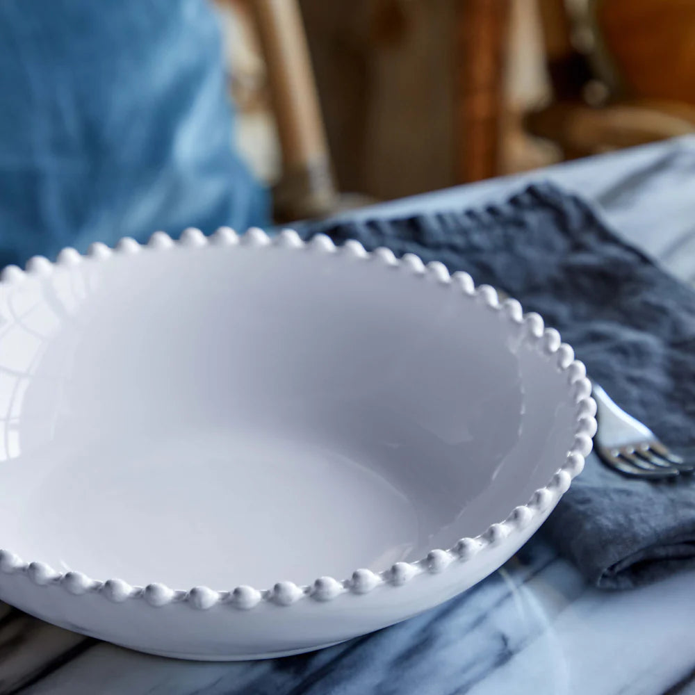 PEARL SUPPEN-/PASTASCHÜSSEL (WEIß) - 24cm