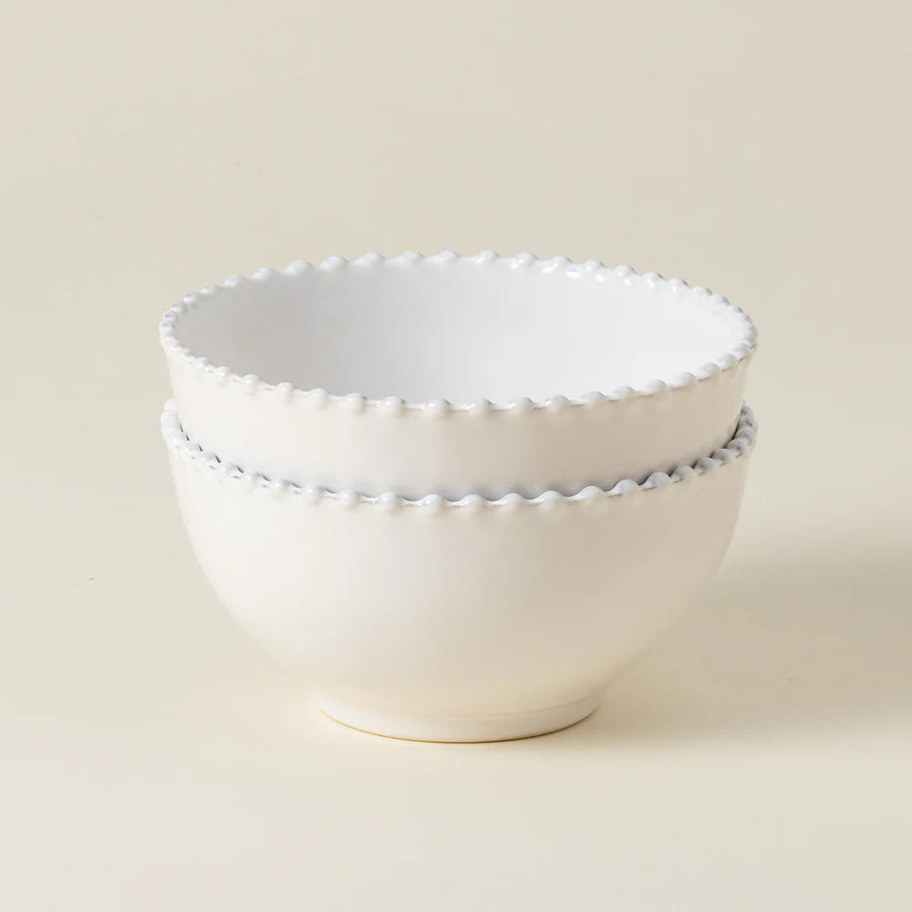 PEARL GROßE SCHÜSSEL (WEIß) - 17cm