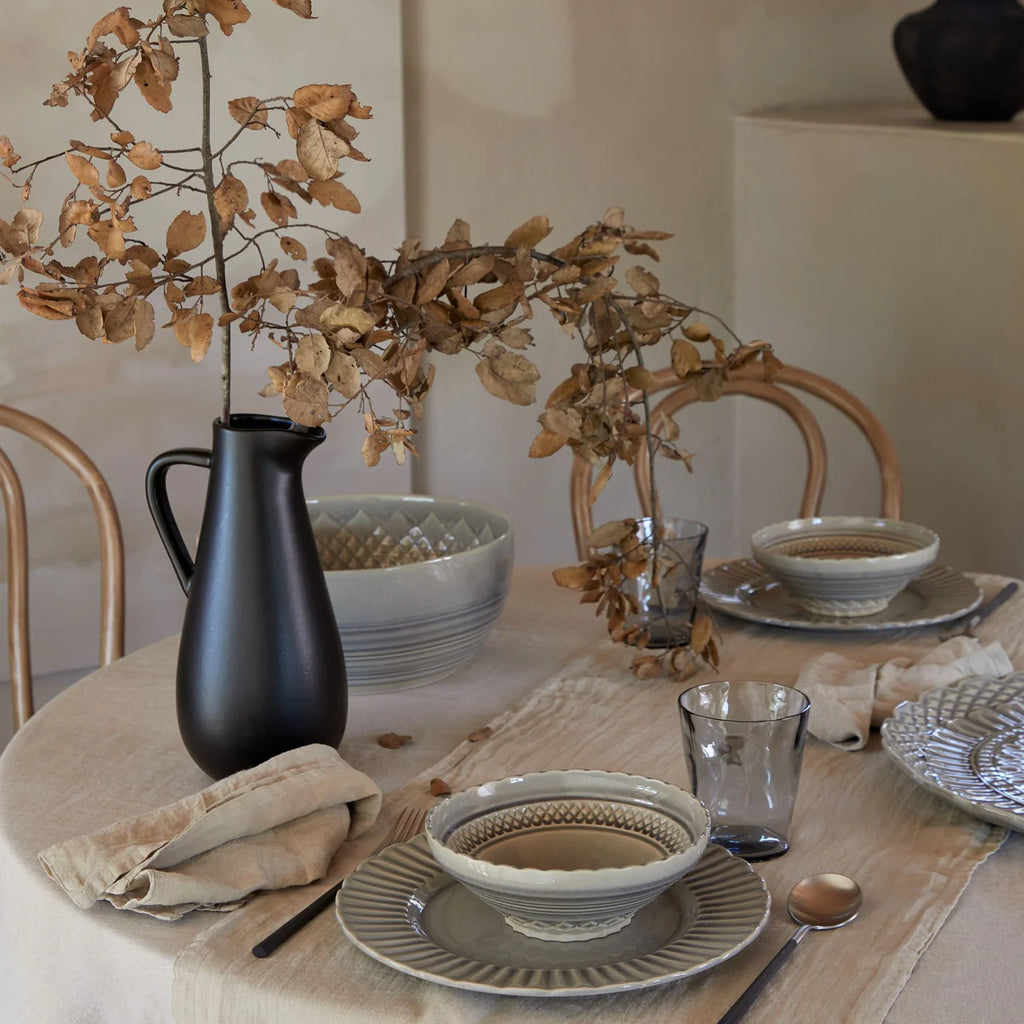 CRISTAL GROßE SCHÜSSEL GRAU - 18cm (6 Stk.)