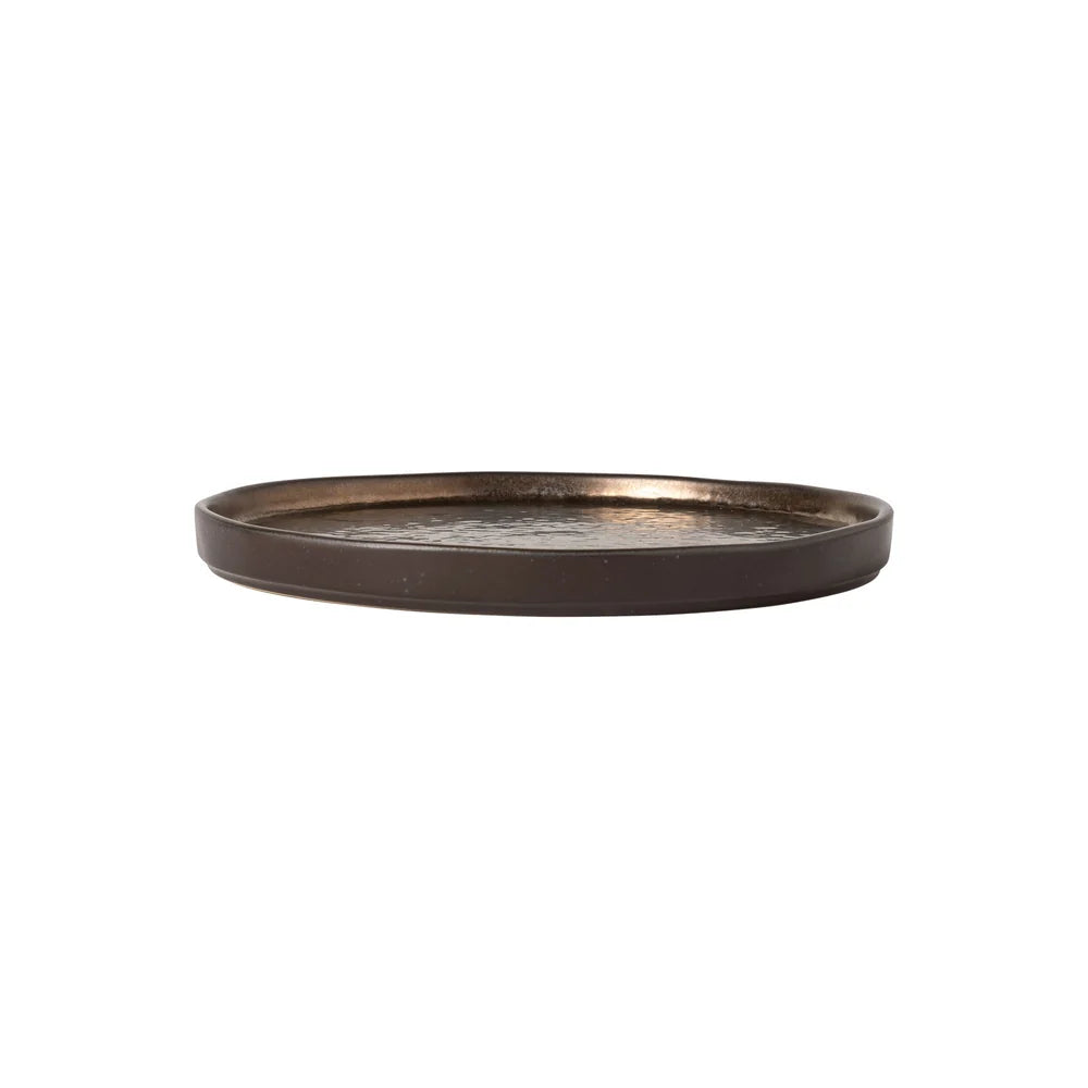 LAGOA MITTLERER TELLER (METALLIC BROWN) - 21cm