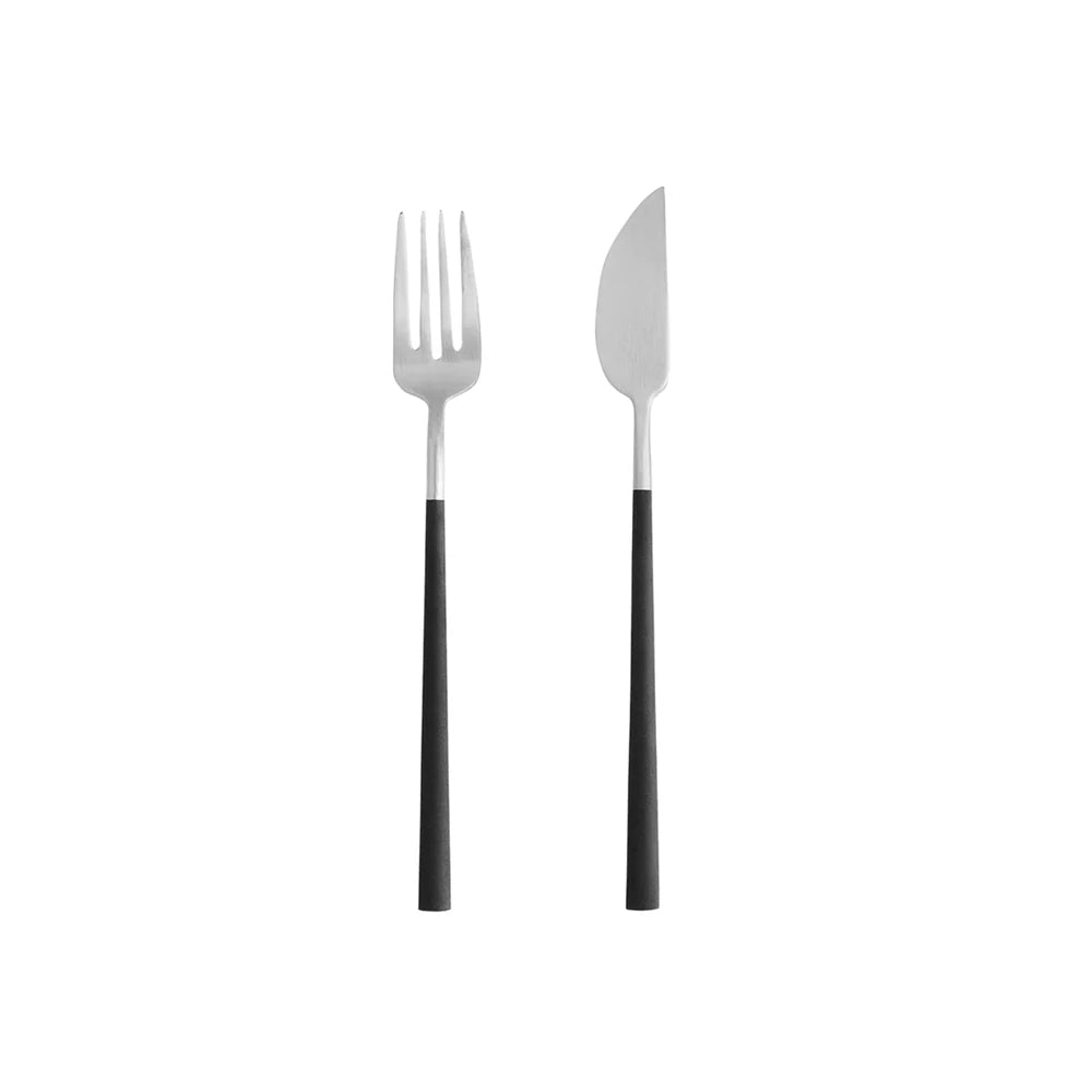 MITO FISCH BESTECK-SET (SCHWARZ) - 12 Stk.