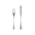 NAU FISCH BESTECK-SET (SILBER GEBÜRSTET) - 12 Stk.