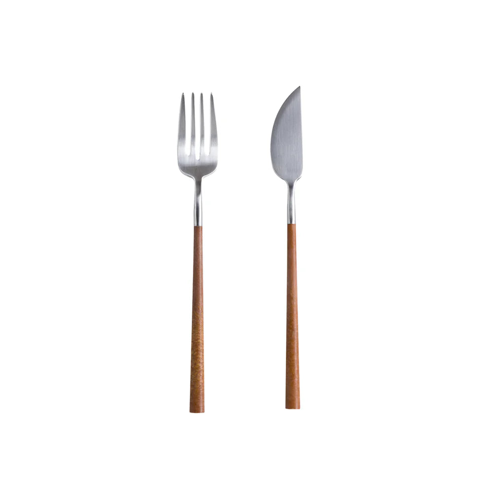 MITO FISCH BESTECK-SET (BRAUN) - 12 Stk.