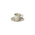 LUZIA ESPRESSOTASSE MIT UNTERSETZER (GRAU)