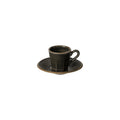 LUZIA ESPRESSOTASSE MIT UNTERSETZER (DUNKELGRAU)