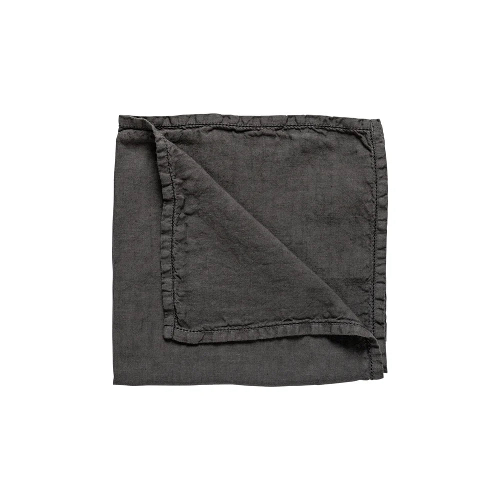 LUISA LEINEN SERVIETTE (DUNKELGRAU)