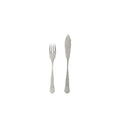 PRADO FISCH BESTECK-SET (SILBER GEBÜRSTET) - 12 Stk.