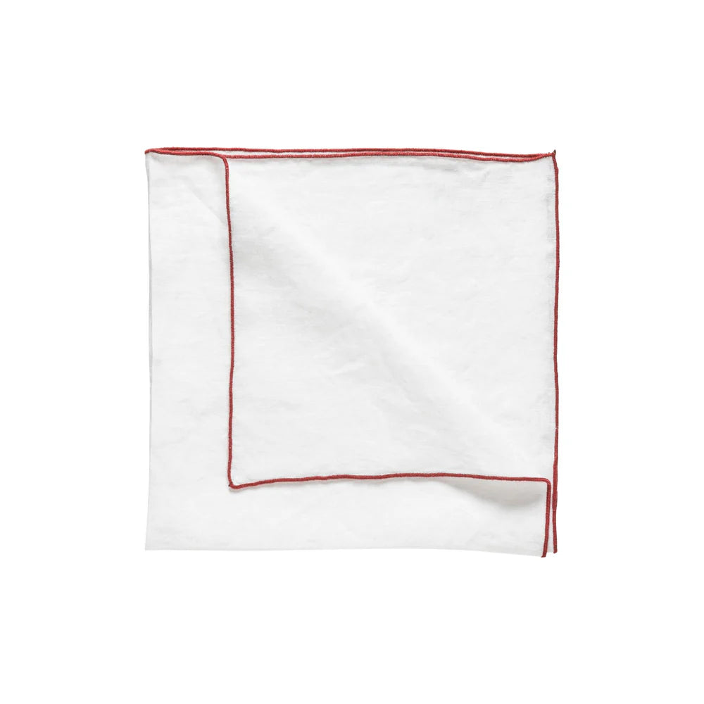 BELLA LEINEN SERVIETTE (ROT)