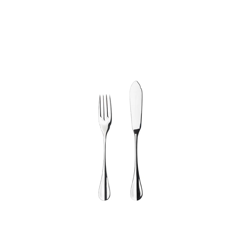 NAU FISCH BESTECK-SET (SILBER POLIERT) - 12 Stk.