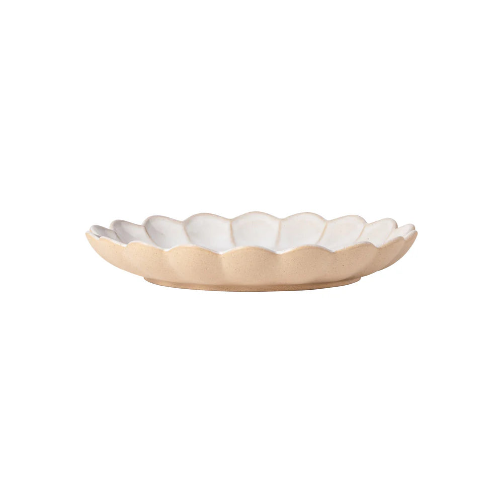 MARRAKESCH MITTLERER TELLER (SABLE BLANC) - 22cm