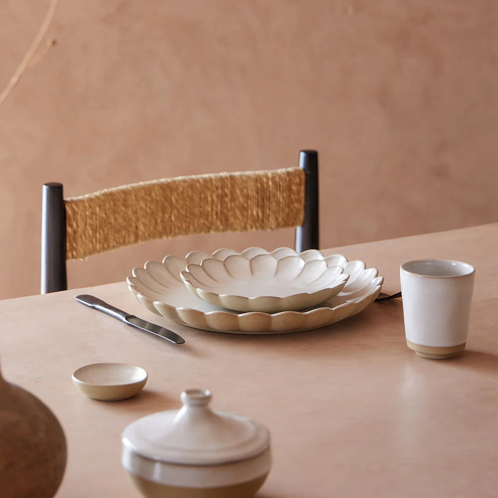 MARRAKESCH KLEINER TELLER (SABLE BLANC) - 19cm