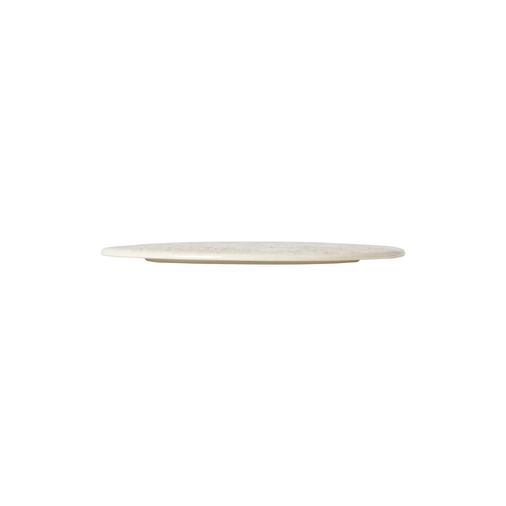 RESONANCE MITTLERER TELLER (FLACH - BEIGE) - 20cm