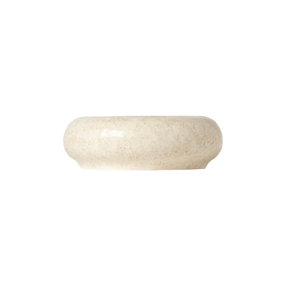 RESONANCE PILLOW PLATE (BEIGE) - 18cm