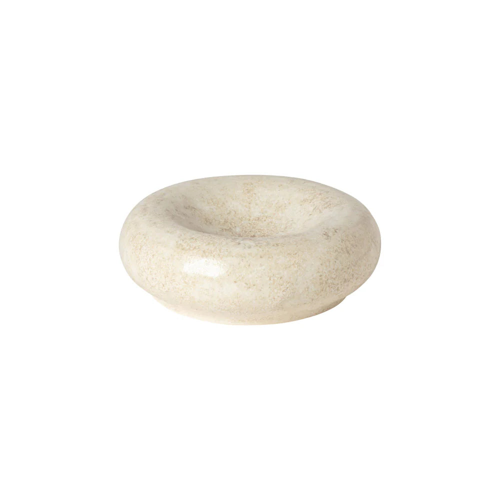 RESONANCE PILLOW PLATE (BEIGE) - 18cm