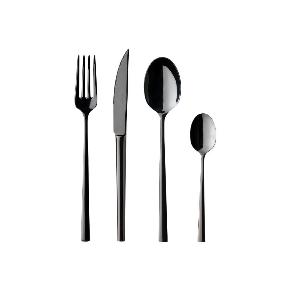VELA BESTECK-SET (SCHWARZ) - 24 Stk.