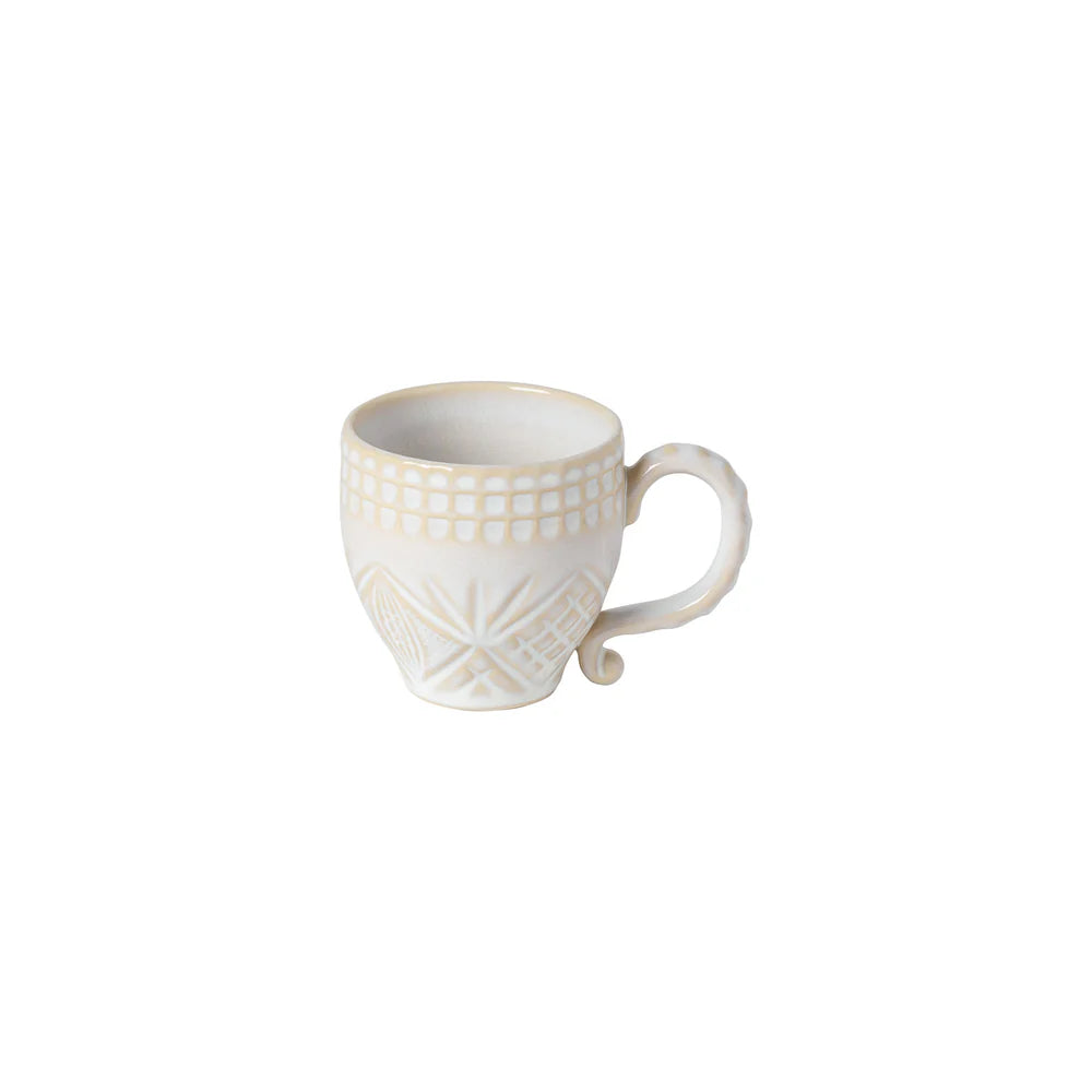 CRISTAL BECHER (BEIGE/WEIß)