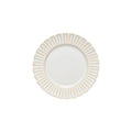 CRISTAL MITTLERER TELLER (BEIGE/WEIß) - 22cm