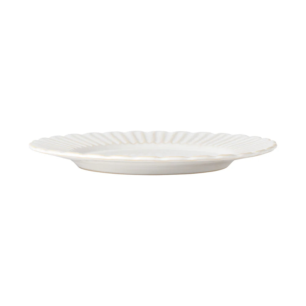 CRISTAL GROßER TELLER (BEIGE/WEIß) - 28cm