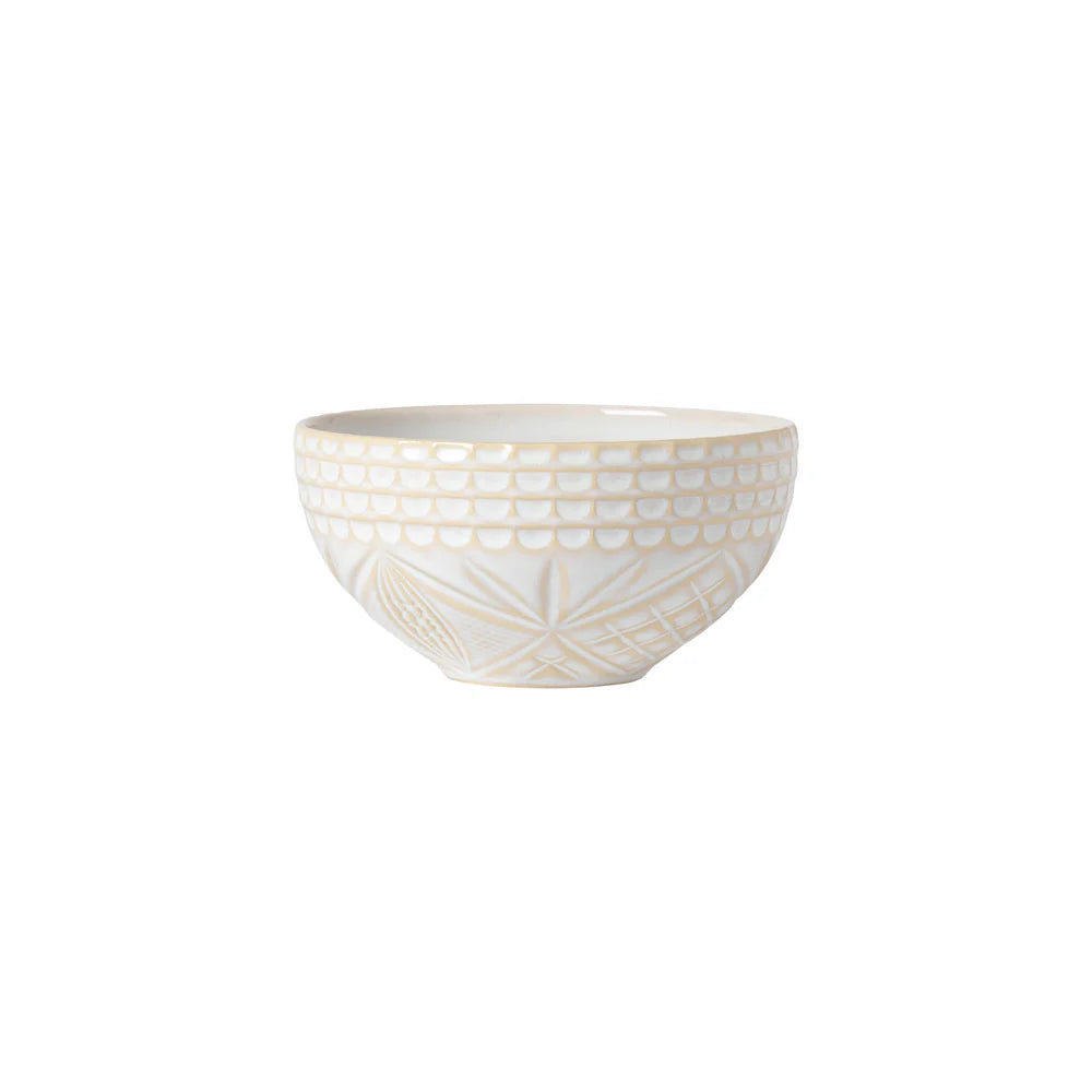 CRISTAL SCHÜSSEL (BEIGE/WEIß) - 16cm