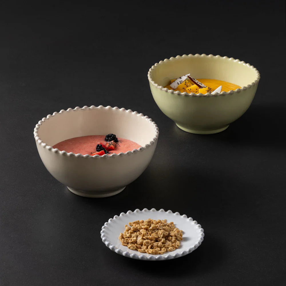 PEARL MINI TELLER (WEIß) - 13cm
