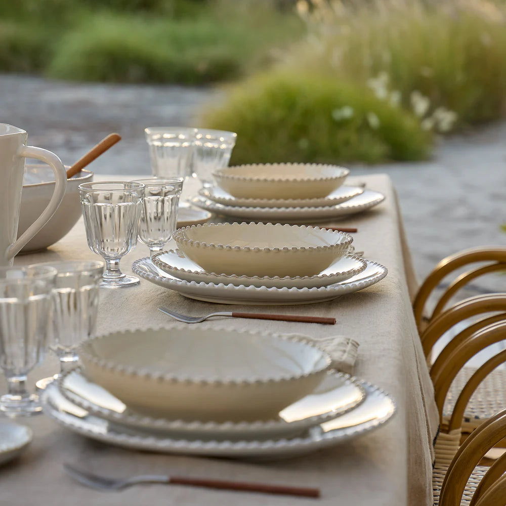 PEARL SUPPEN-/PASTASCHÜSSEL (BEIGE) - 24cm