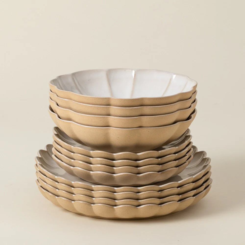MARRAKESCH SUPPEN-/PASTATELLER (SABLE BLANC) - 23cm