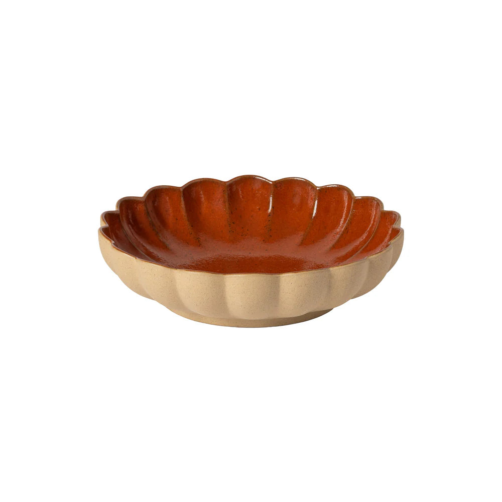 MARRAKESCH SUPPEN-/PASTATELLER (ROTBRAUN) - 21cm
