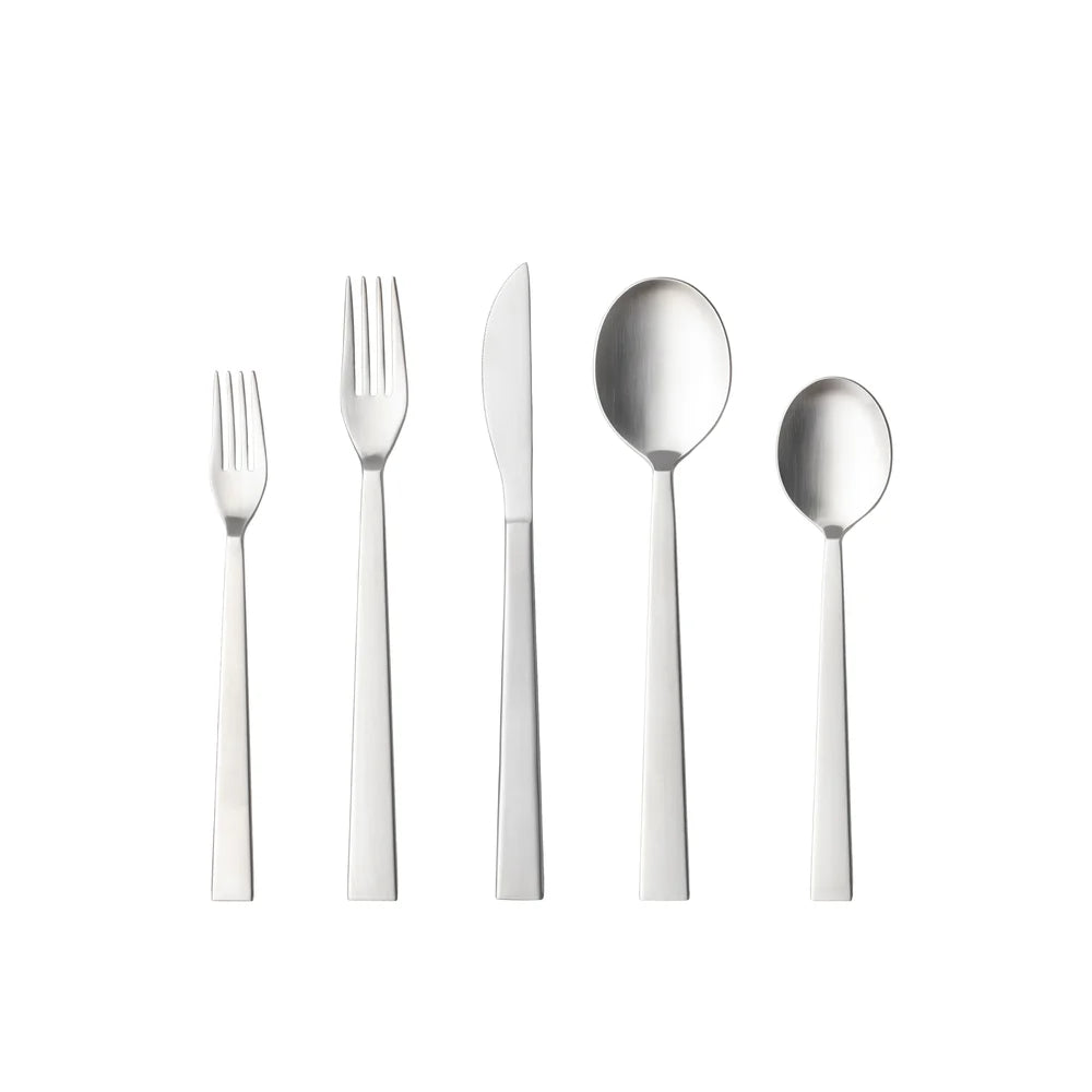 SEN BESTECK-SET (SILBER GEBÜRSTET) - 5 Stk.