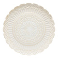 CRISTAL SERVIERTELLER (BEIGE/WEIß) - 39cm