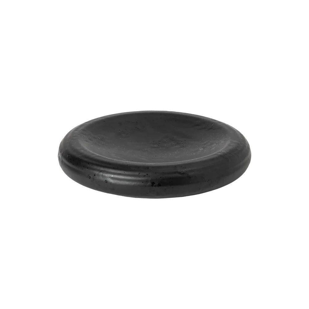 RESONANCE GROßE PILLOW PLATE (SCHWARZ) - 22cm