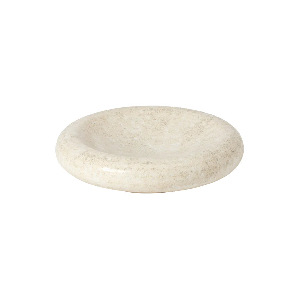 RESONANCE GROßE PILLOW PLATE (BEIGE) - 22cm