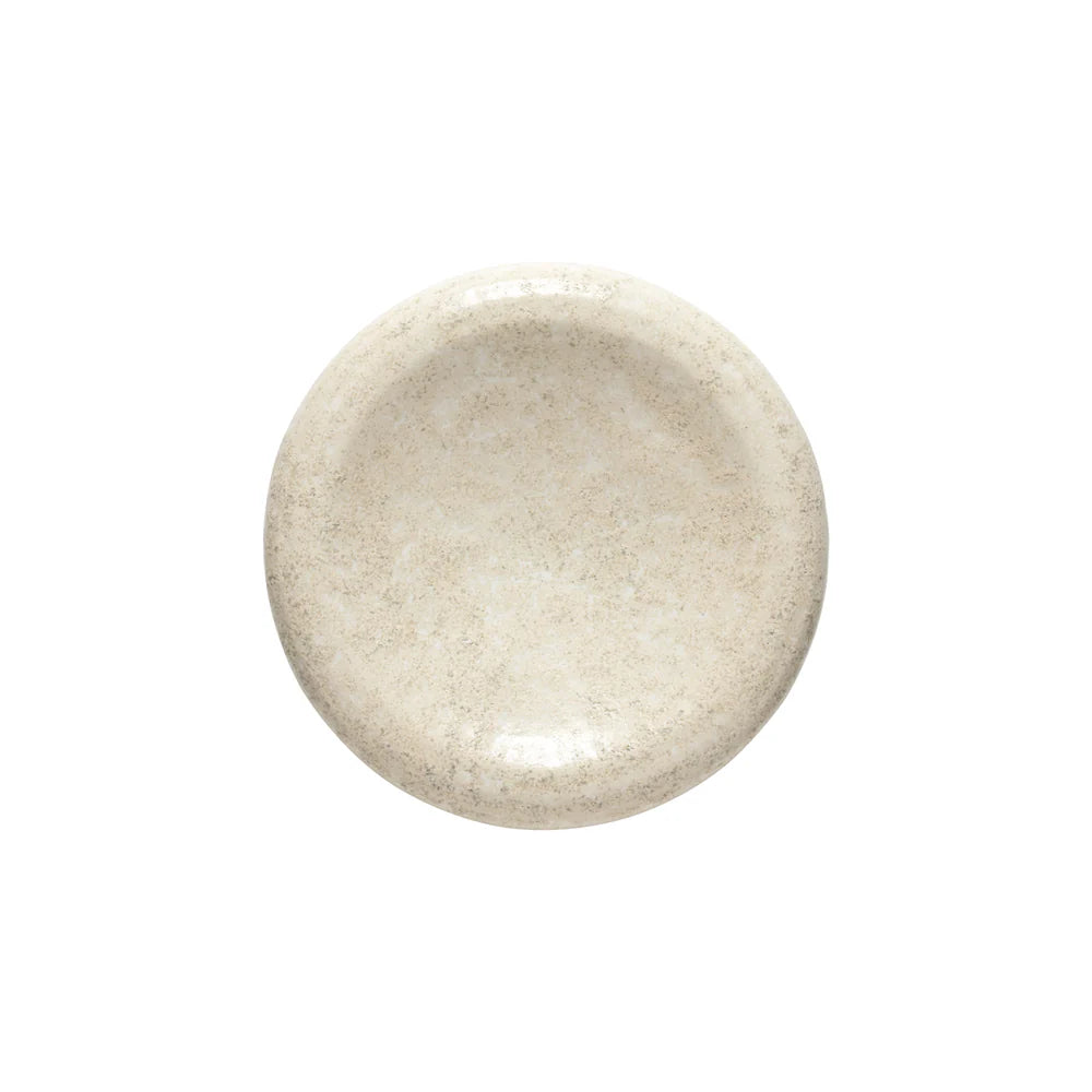 RESONANCE GROßE PILLOW PLATE (BEIGE) - 22cm
