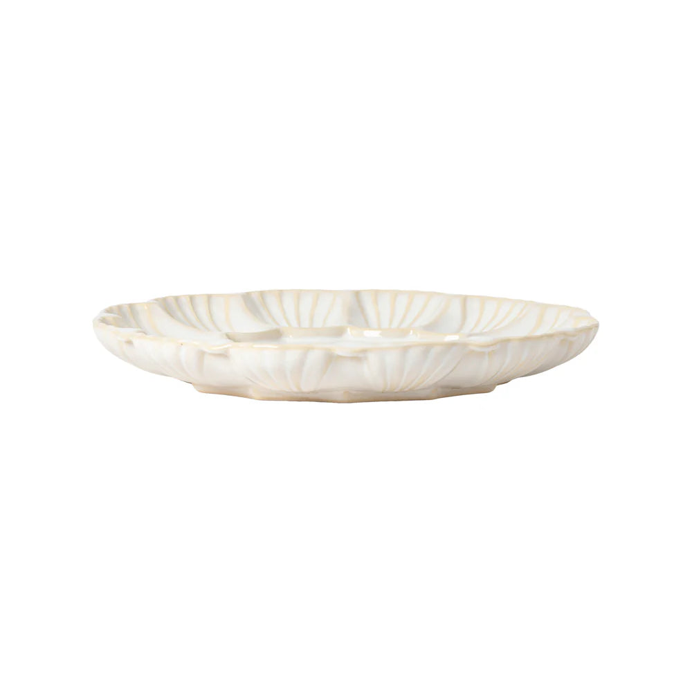 CRISTAL APPETIZER PLATTE (BEIGE/WEIß) - 25cm