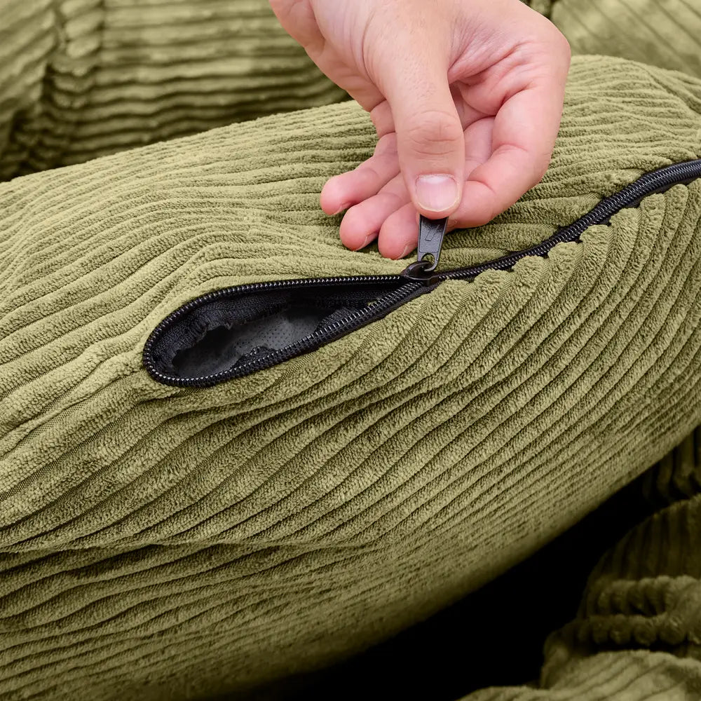 NUBA HUNDEBETT AUS CORD (GRÜN)