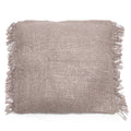 HANDGEWEBTER KISSENBEZUG (PERLGRAU) - 60 x 60cm