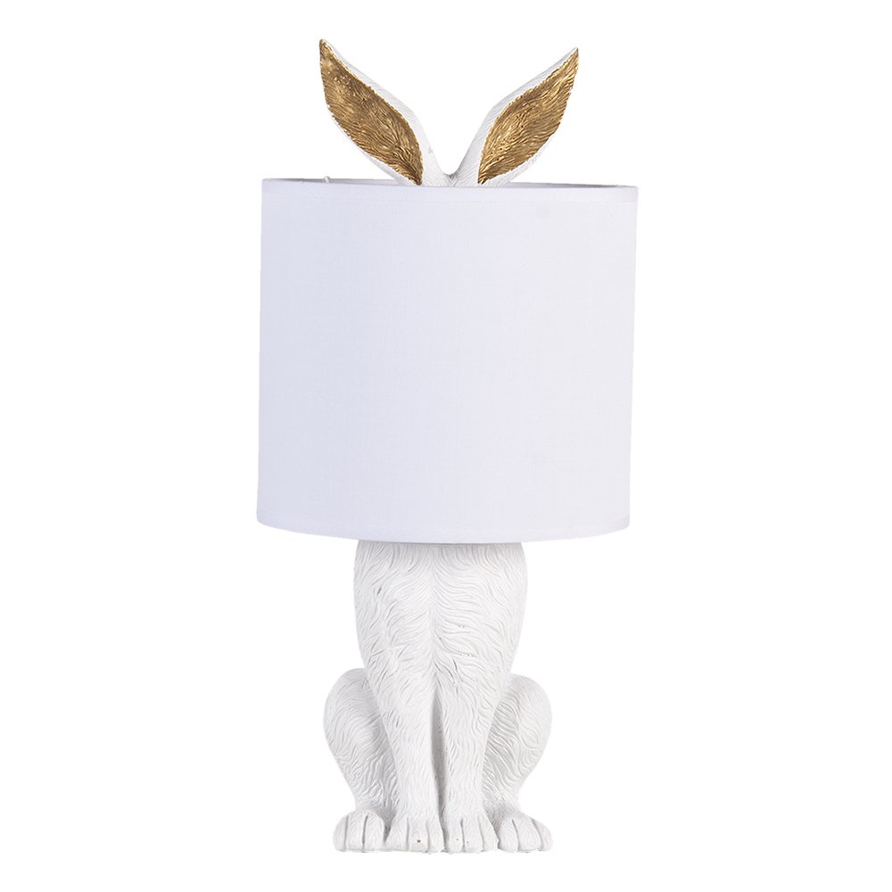 TISCHLAMPE HASE (WEIß/GOLD)