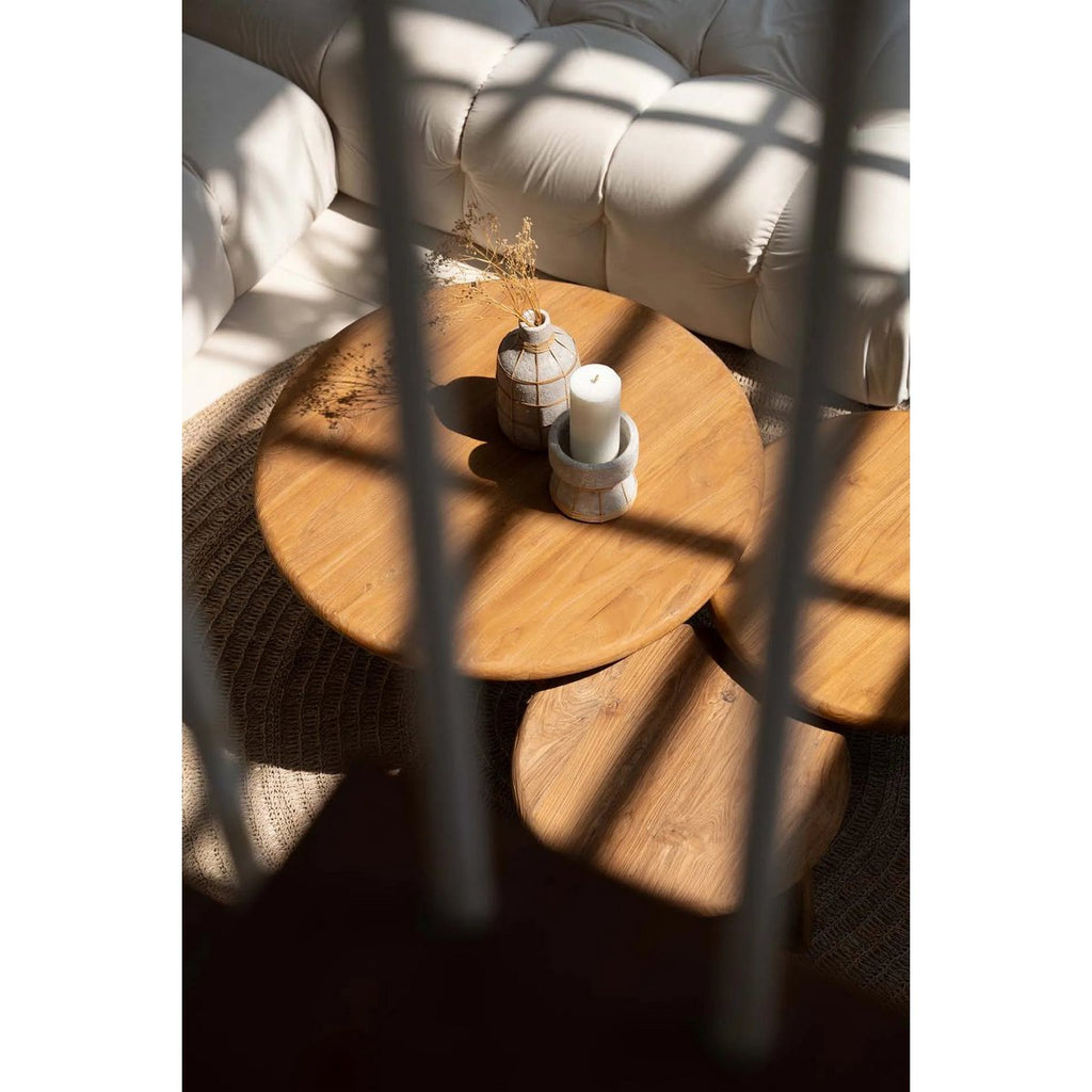 BAUCHIGE TERRAKOTTA-VASE (GRAU) - 24cm