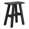 BANK AUS RECYCELTEM HOLZ (SCHWARZ) - 45cm