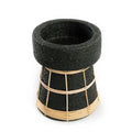 KERZENHALTER (SCHWARZ) - 16cm